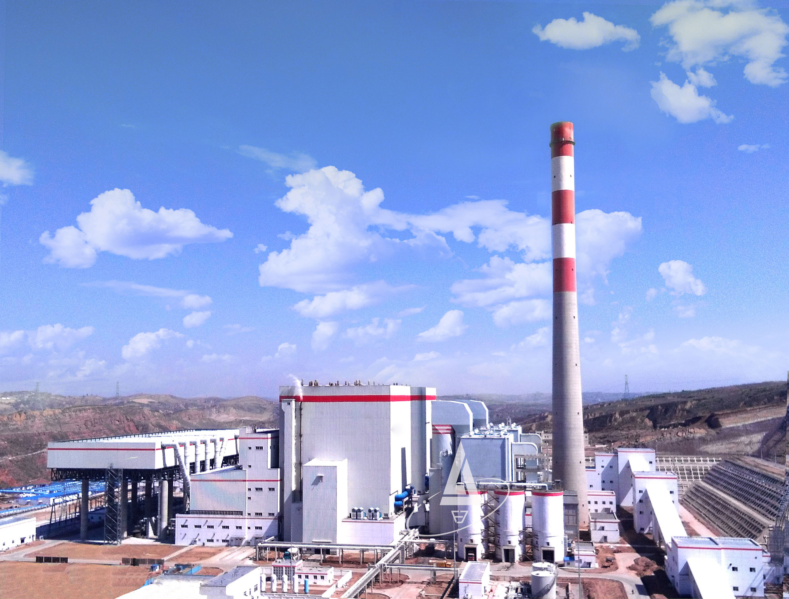 陕西府谷清水川煤矸石电厂2×300MW机组CFB炉干式超净＋项目